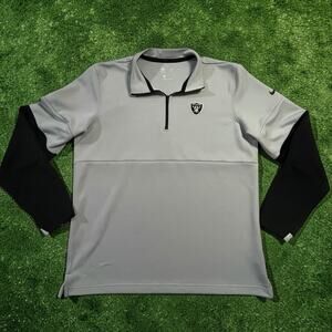 Nike Las Vegas Raiders Sideline Performance 1/2 Zip Pullover Men's Medium